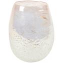 Vase Ivy Vulcan Pearl Pink transparante roze glazen vaas 18x23 cm